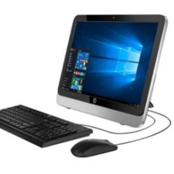 HP 20" All In One Desktop PC Intel Duo Core 8 GB Ram 500 GB HD DVDRW Webcam WiFi Windows 10 