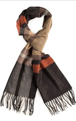 Plum Feathers Bufanda de invierno súper suave y lujosa con sensación de cachemira unisex para hombres y mujeres