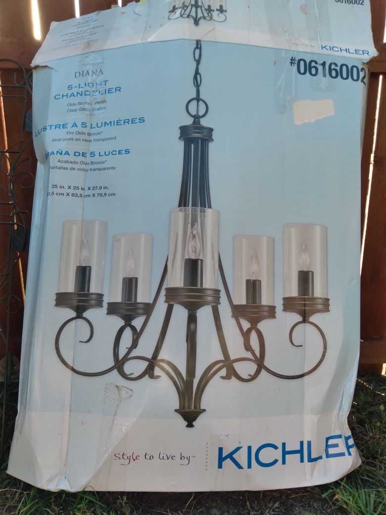 Kichler diana sale 5 light chandelier