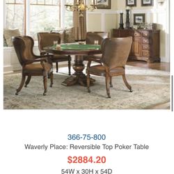 HOOKER Furniture poker table OBO