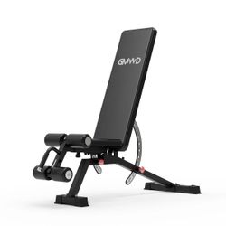 Mikolo 15-Position FID Adjustable Weight Bench, Adjustable Workout Bench with 1200LBS Weight Capacity, Vertical Storage Space-Saving Exercise Bench wi