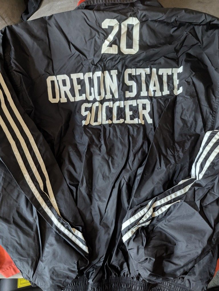 Vintage OSU soccer Warm-up Adidas Jacket
