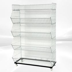 5 layer Grid Shelf Shelves Retail Display 36*19*55