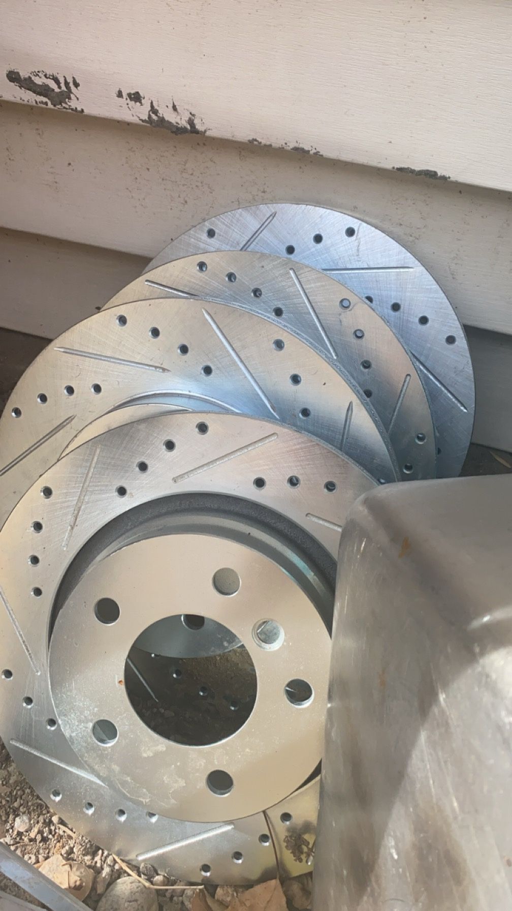 Drilled/ Slotted Rotors Pads And Fluid For BMW E46