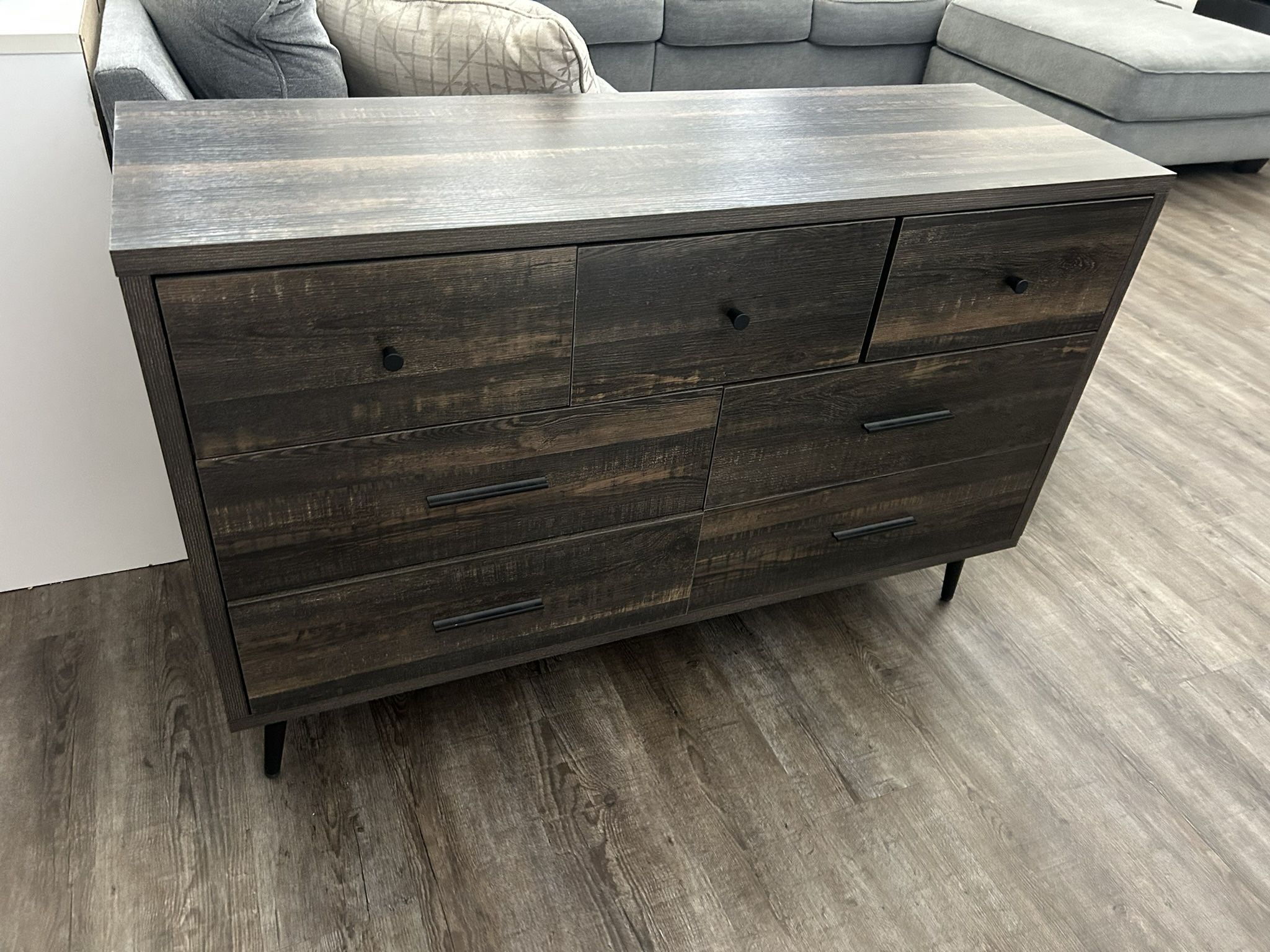 Rustic 7 Drawer Dresser