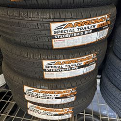 ST 205/75/15 Arroyo Trailer Tires Free Mount And Balance