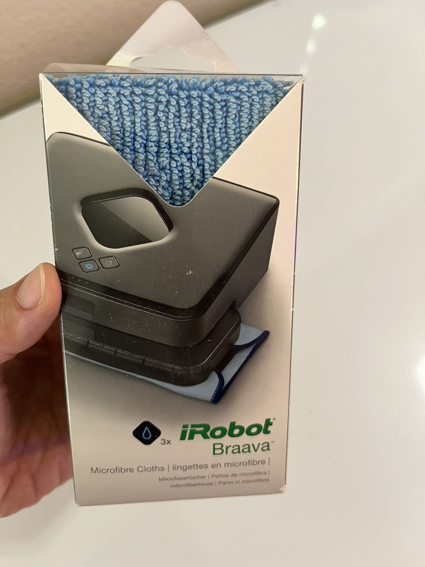 iRobot Braava Authentic Replacement Parts - Braava 320/380 Series Microfiber Mopping Cloths (3-Pack)