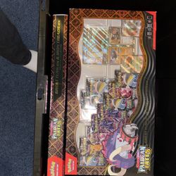 Paldean Fates Great Tusk Iron Treads Premium Collection Box Pokémon Tcg Scarlet, Violet Blooming Waters