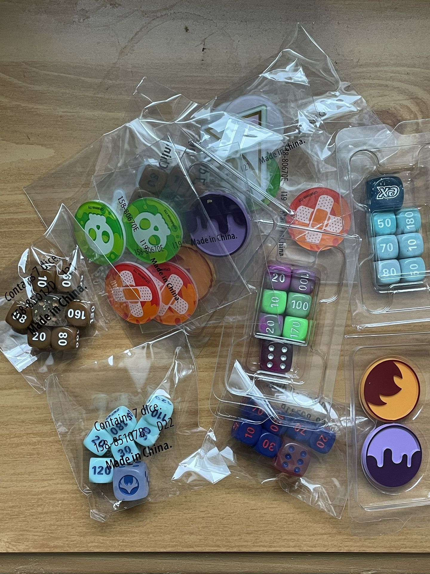 Pokemon Sealed Chips, Dice And Game Accesories