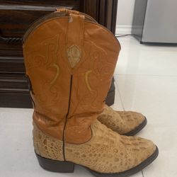 Croc Skin Boots