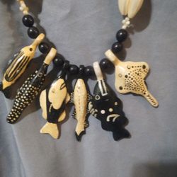 Vintage Aquarium Necklace 