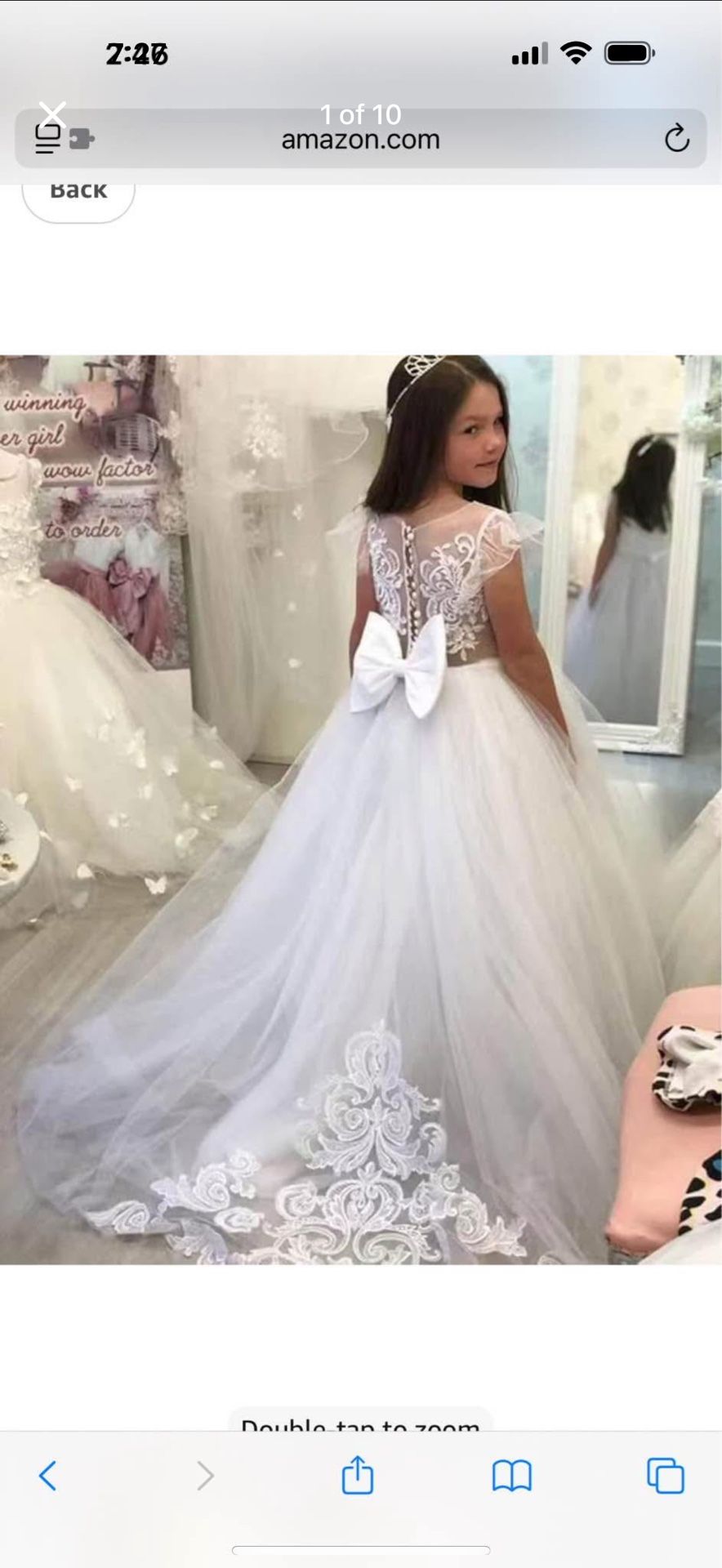 Flower Girl Dress Size 6 (new)