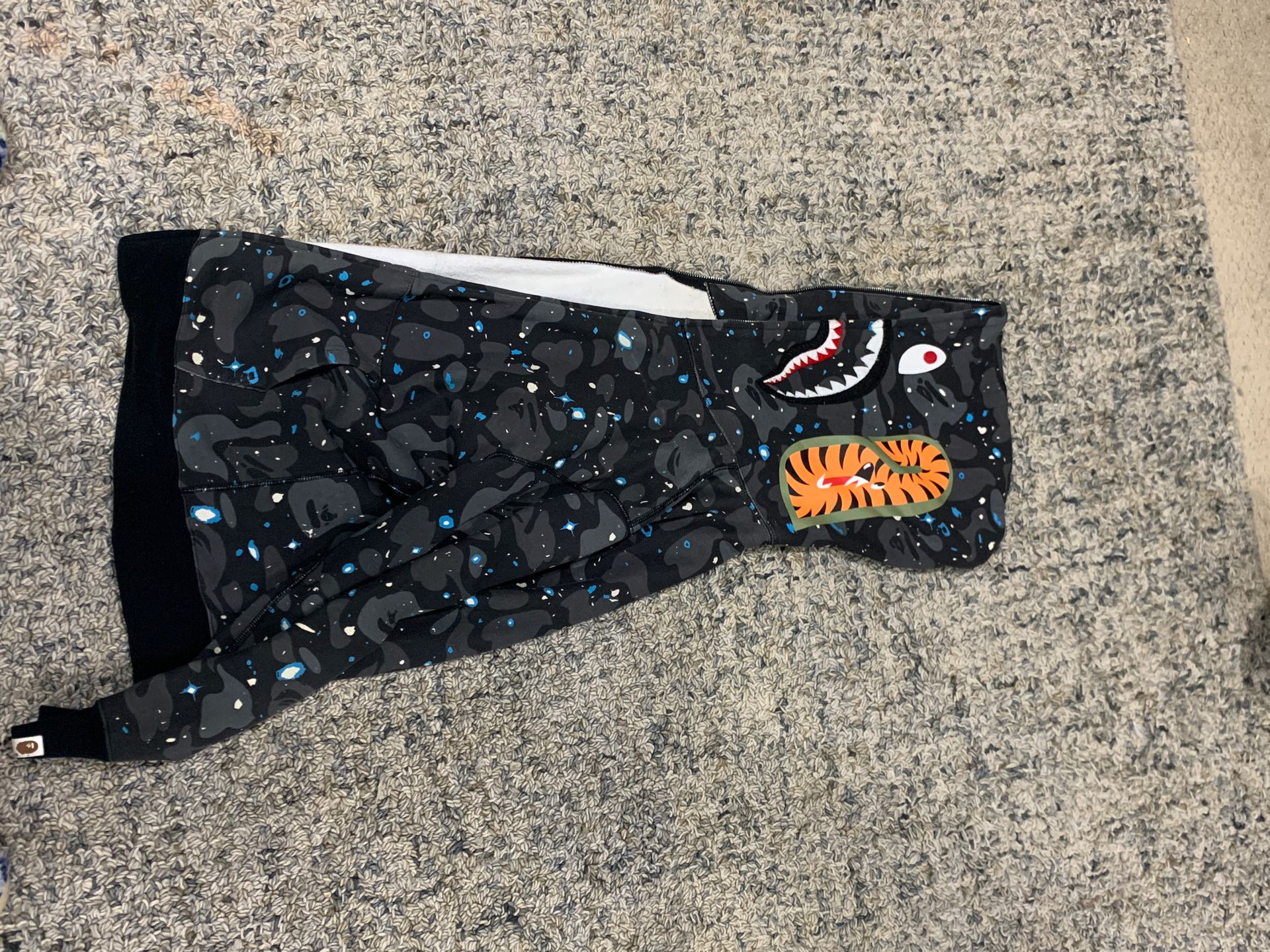 Bape shark hoodie space camo