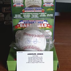 Andrew Jones Autographed Baseball