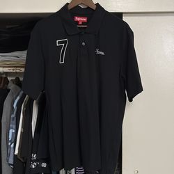 Supreme cursive polo XL
