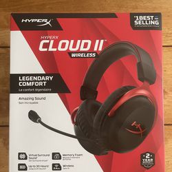 HyperX Cloud II Wireless Gaming Headset - 7.1 Surround Sound - Up to 30 Hours
