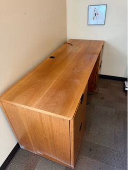 Office desk with back computer desk