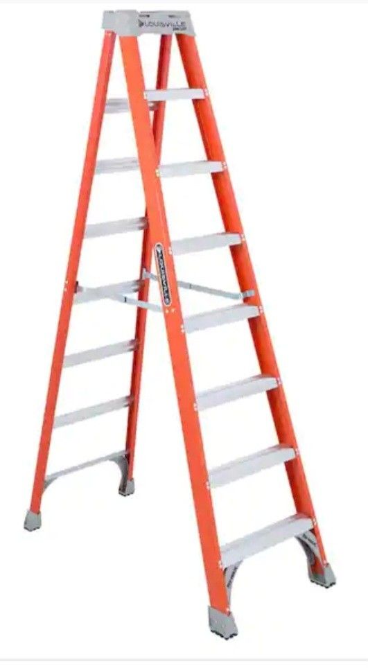 8 ft. Fiberglass Step Ladder (12 ft. Reach)