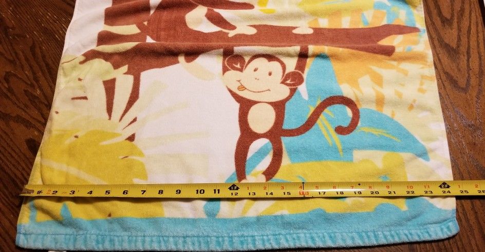 Kid's Bath Towel Set (Monkey Themed)