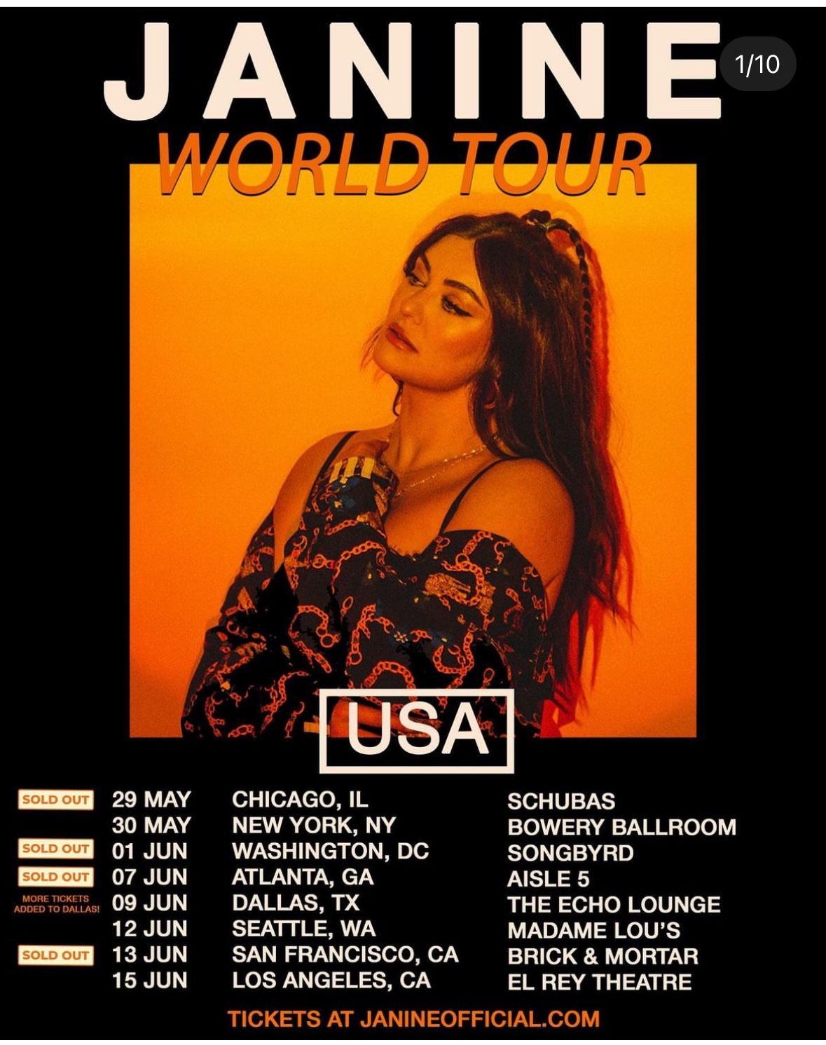 Janine Concert Tickets 6/13