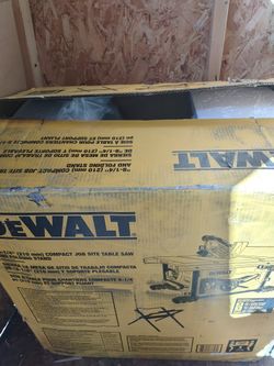 DEWALT DWE7485WS 15 Amp Corded 8-1/4 in. Compact Jobsite Tablesaw