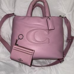 Coach Pillow Tote With Cardholder 