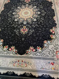 Brand new large floral organic cotton carpet for living room, bedroom9,12