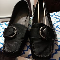 Black Patent Leather Flats 8.5M