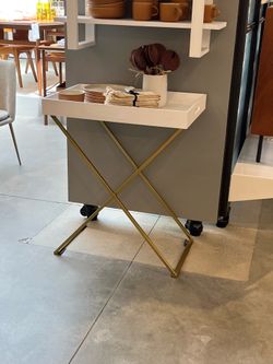 West elm bar counter tray and stand
