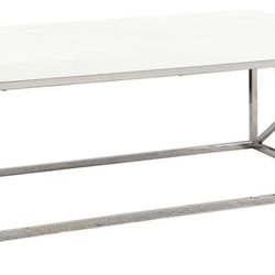 Monarch designer chrome coffee table