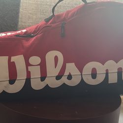 Wilson Tennis Bag 8 Rackets, And 27 Tennis Ball’s 