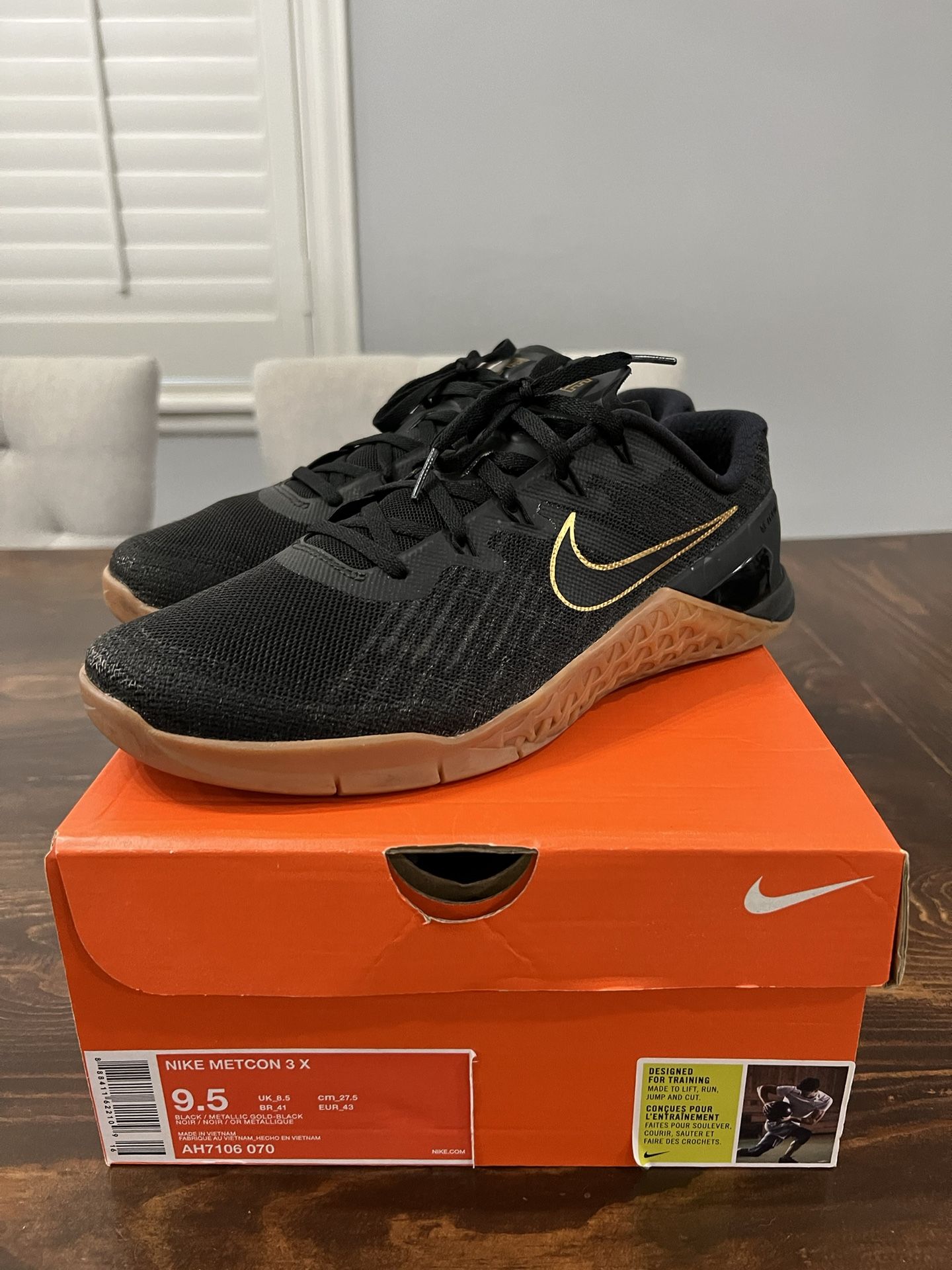 Squeak hun er to Nike Metcon 3 X Black And Gum Crossfit Training for Sale in La Mirada, CA -  OfferUp