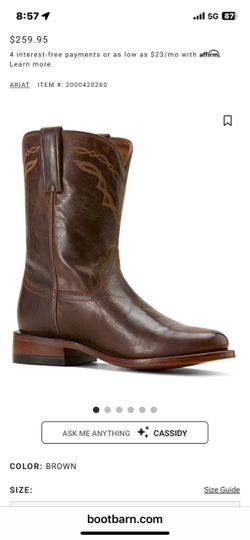 Ariat downtown boot
