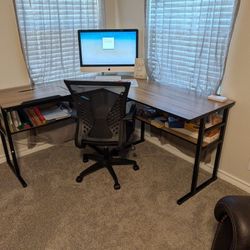 Rocking Recliner Chair, Desk With Art Stand And Entertainment Center 