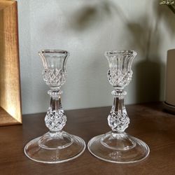 Cristal d’Arques Longchamp Candleholders 