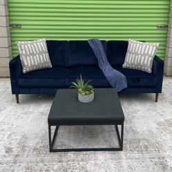 *Free Delivery* Modern Velvet Living Spaces Couch Sofa