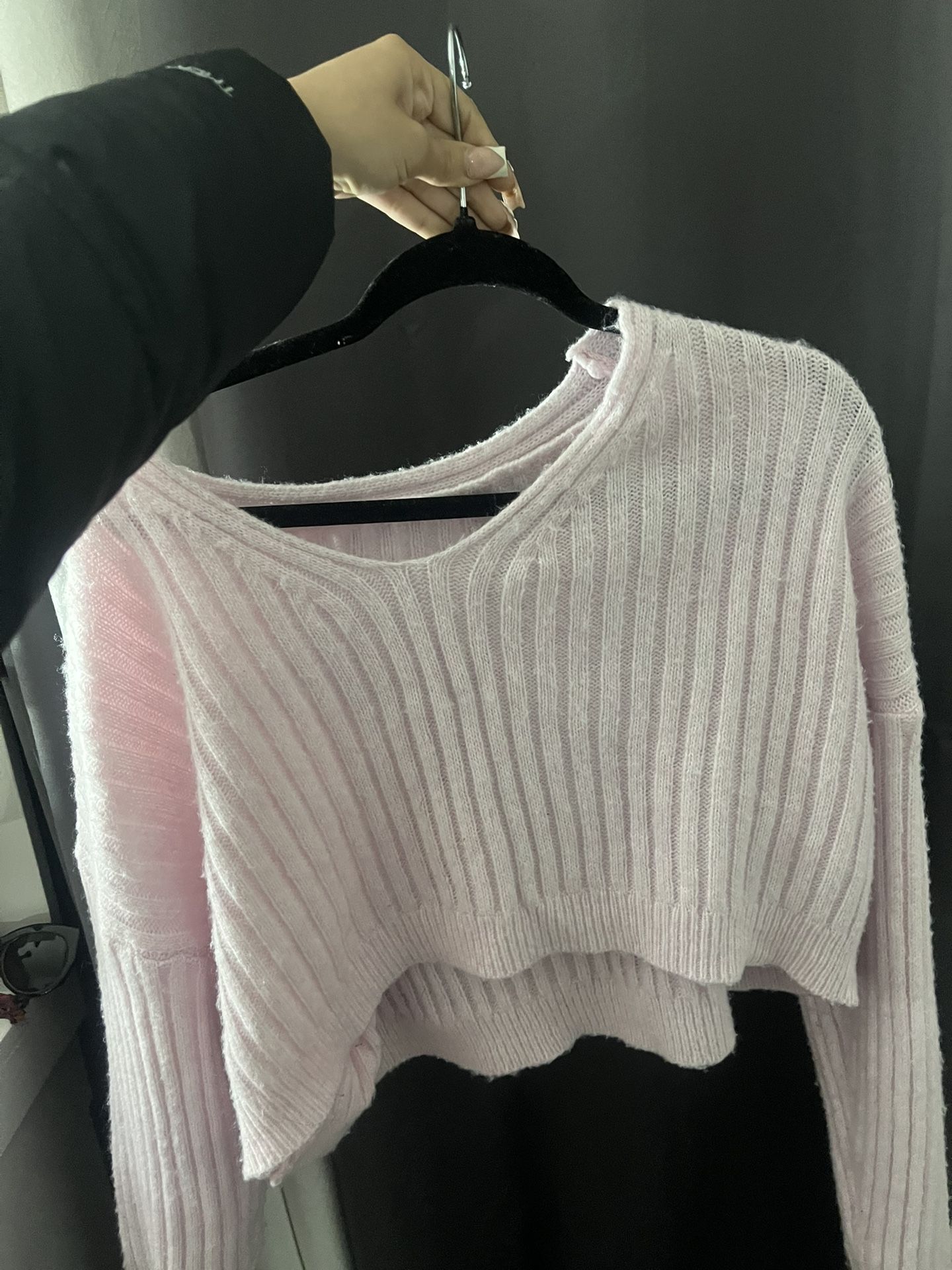 Two cardigans , pink and grey Size M 
