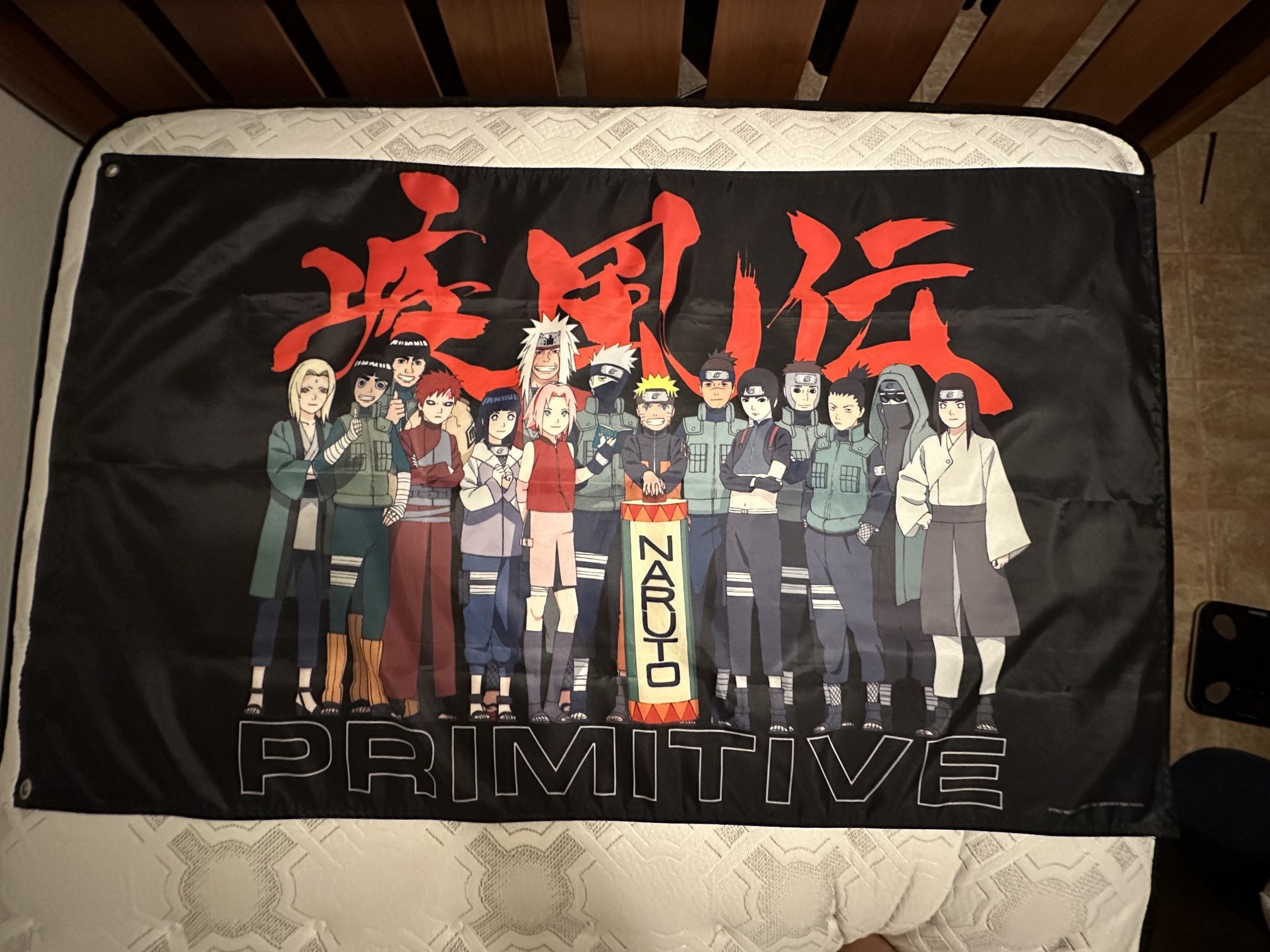  3’ x 5’ Lightweight Hangable Nylon Primitive x Naruto Shippuden Banner.