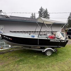14 ft smokercraft w/25 hp evenrude 2011