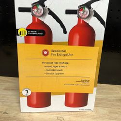 Kidde Home 1-A:10-B:C Class ABC 2.5 lb. Fire Extinguisher 2-Pack (contact info removed)2