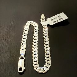 Silver Miami Cuban Link Bracelet