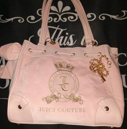 New Juicy couture daydreamer classic lover tote pink clay