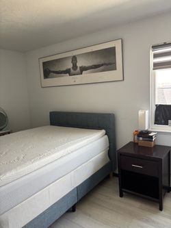 Full size bed and mattress