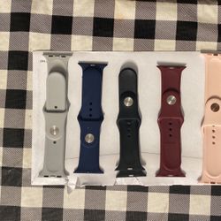 5 Silicone Bands For APPLE 42” Watch