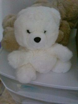 Polar bear stuffy puppet