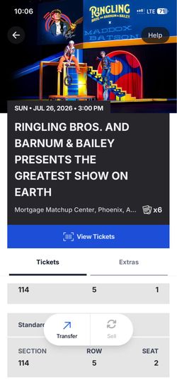 Ringling Bros. and Barnum & Bailey presents The Greatest Show On Earth Sunday July 26th