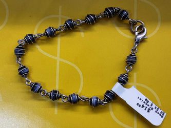 Bead Bracelet - Silver 5 grams 8 inch