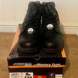 Sketchers Women’s 8.5 Wide Steel Toe Work boot (Brand New)