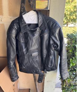 Black Leather Motorcycle Jacket