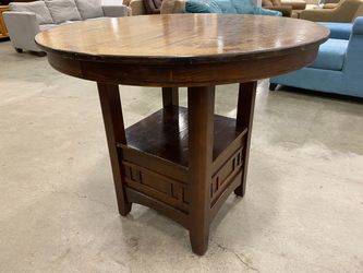 Round 2 Tier Mission Style Dining Table